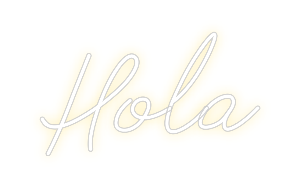 Neon personalizado: Hola