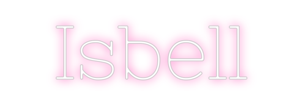 Neon personalizado: Isbell