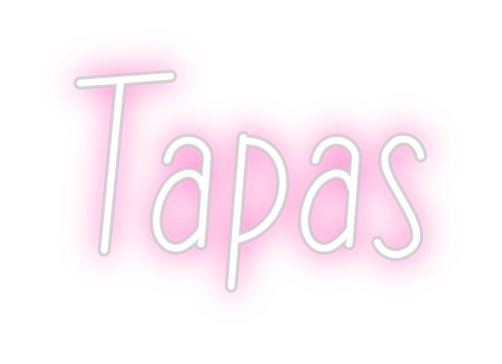 Neon personalizado: Tapas