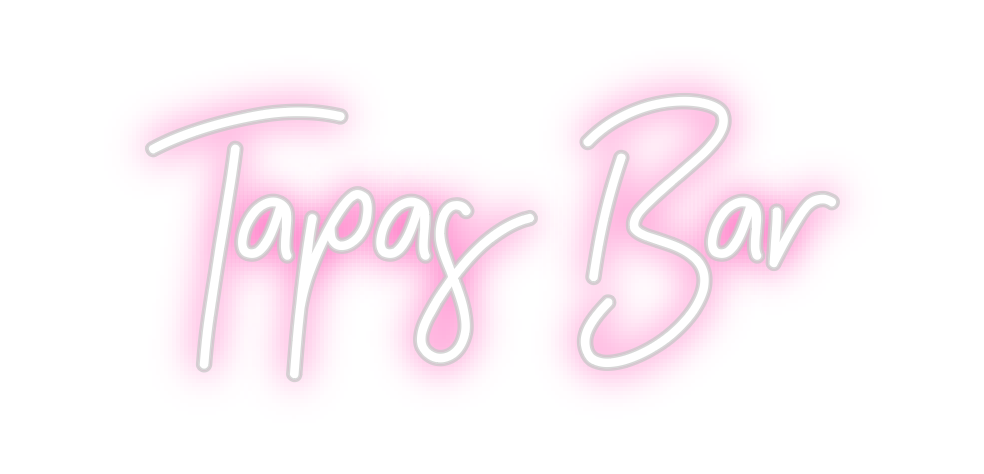 Neon personalizado: Tapas Bar