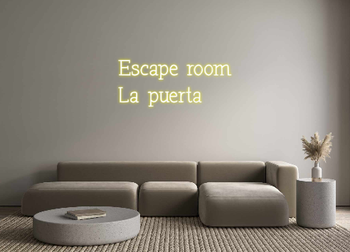 Neon personalizado: Escape room
...