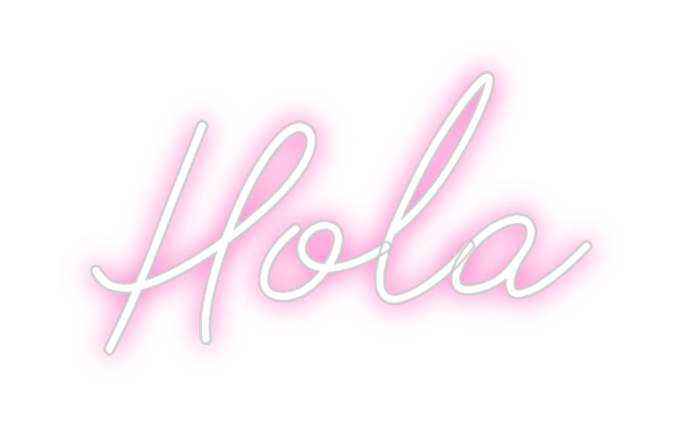 Neon personalizado: Hola
