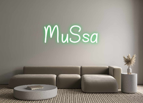 Neon personalizado: MuSsa
