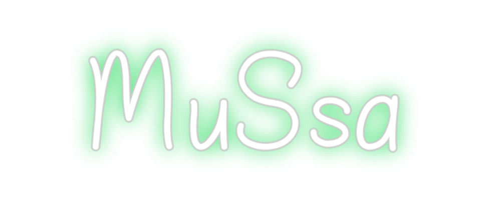 Neon personalizado: MuSsa