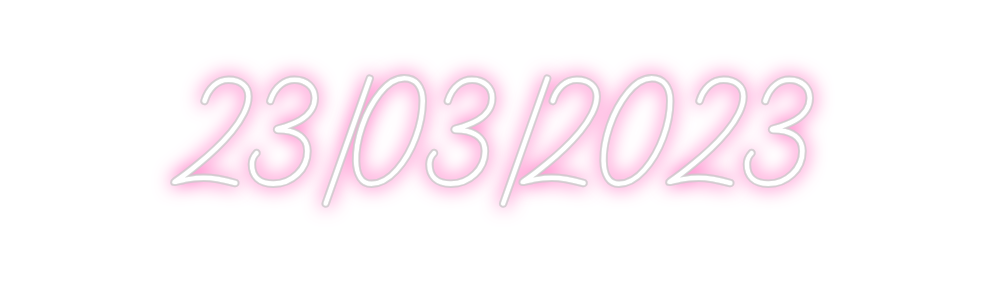 Neon personalizado: 23/03/2023