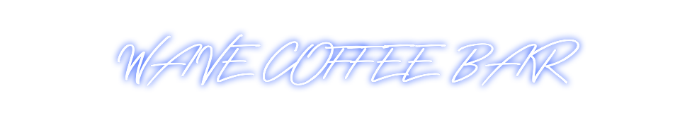 Neon personalizado: WAVE COFFEE BAR