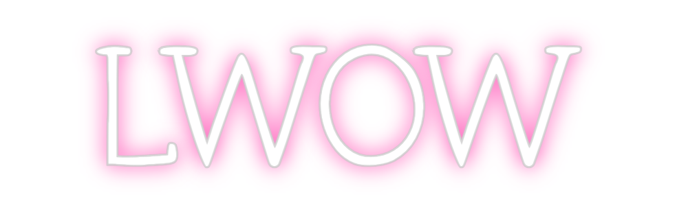 Neon personalizado: LWOW