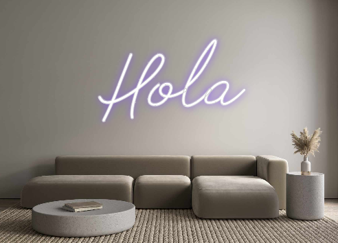 Neon personalizado: Hola