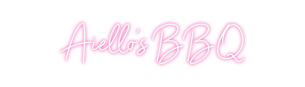 Neon personalizado: Aiello's BBQ