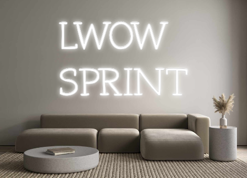 Neon personalizado: LWOW
SPRINT
