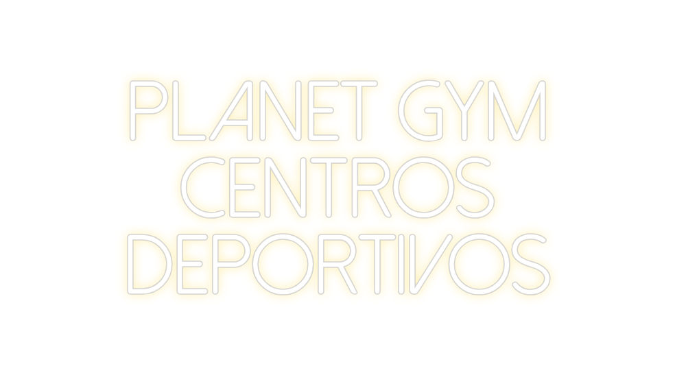 Neon personalizado: PLANET GYM
C...