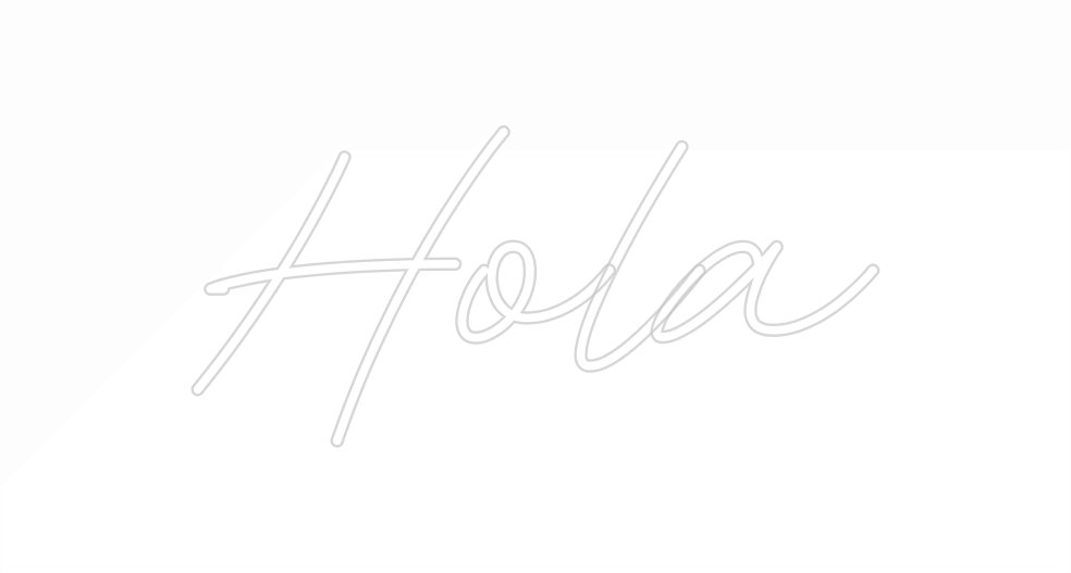 Neon personalizado: Hola