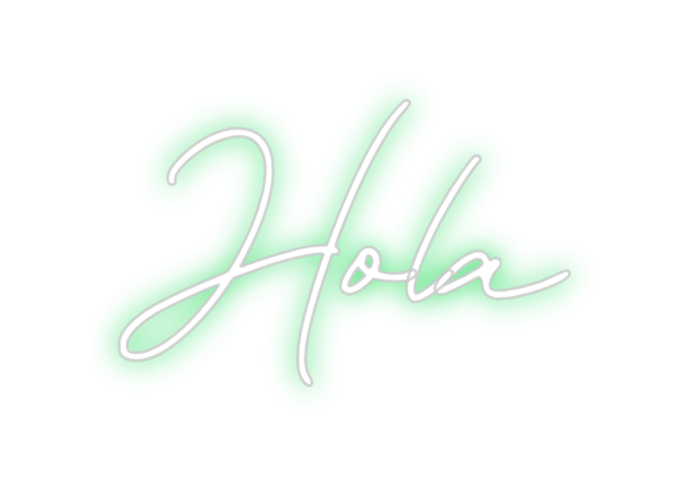 Neon personalizado: Hola