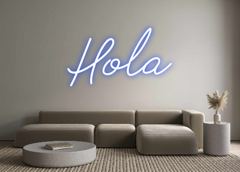 Neon personalizado: Hola