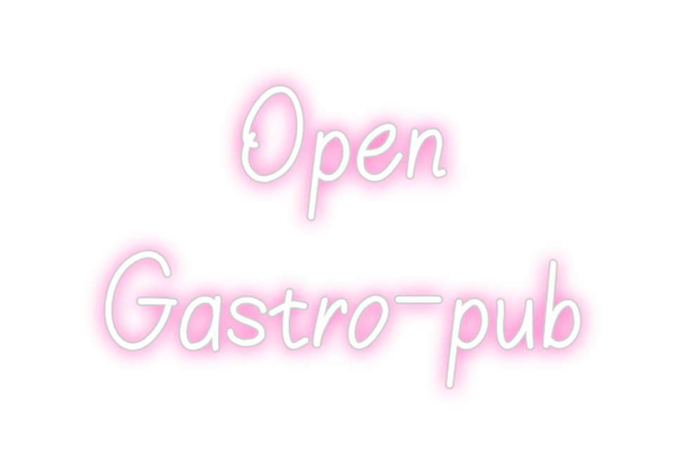 Neon personalizado: Open
Gastro-...