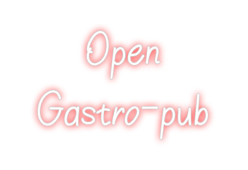 Neon personalizado: Open
Gastro-...