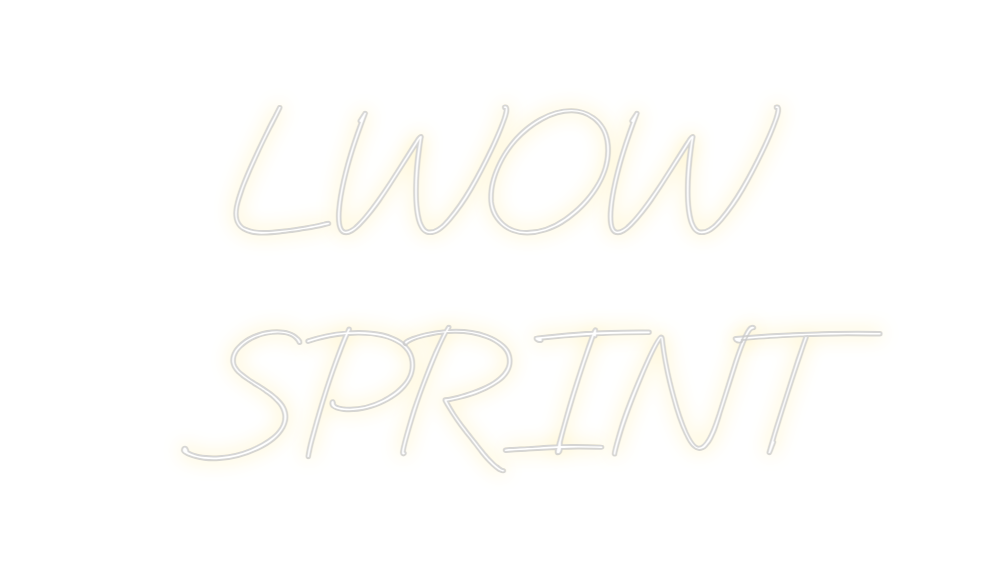 Neon personalizado: LWOW
SPRINT