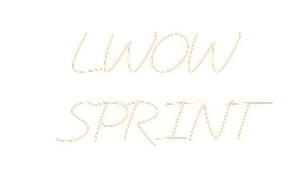 Neon personalizado: LWOW
SPRINT