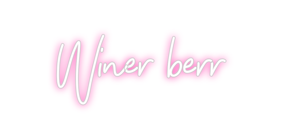 Neon personalizado: Winer berr