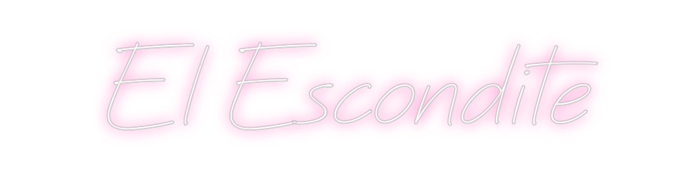 Neon personalizado: El Escondite