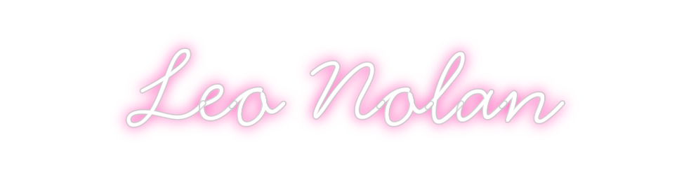 Neon personalizado: Leo Nolan