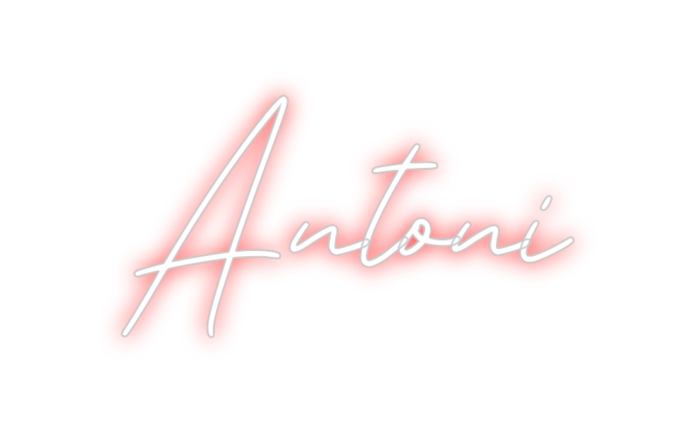 Neon personalizado: Antoni