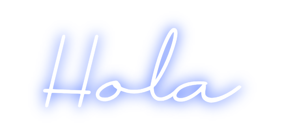 Neon personalizado: Hola