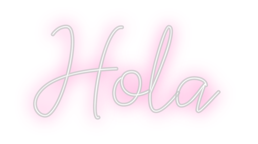 Neon personalizado: Hola