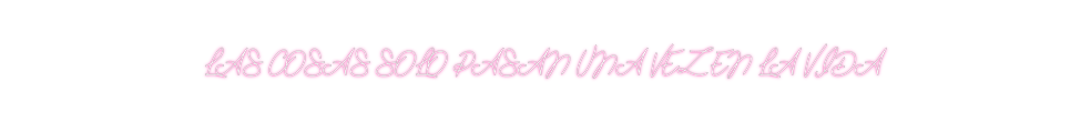 Neon personalizado: LAS COSAS SOL...