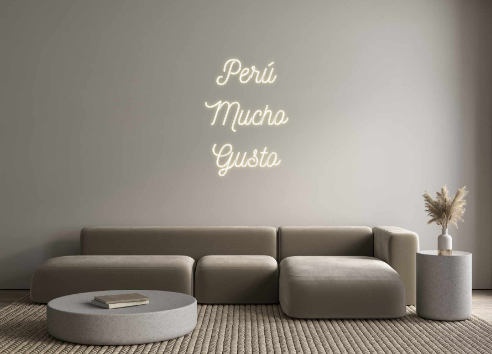 Neon personalizado: Perú
Mucho
...