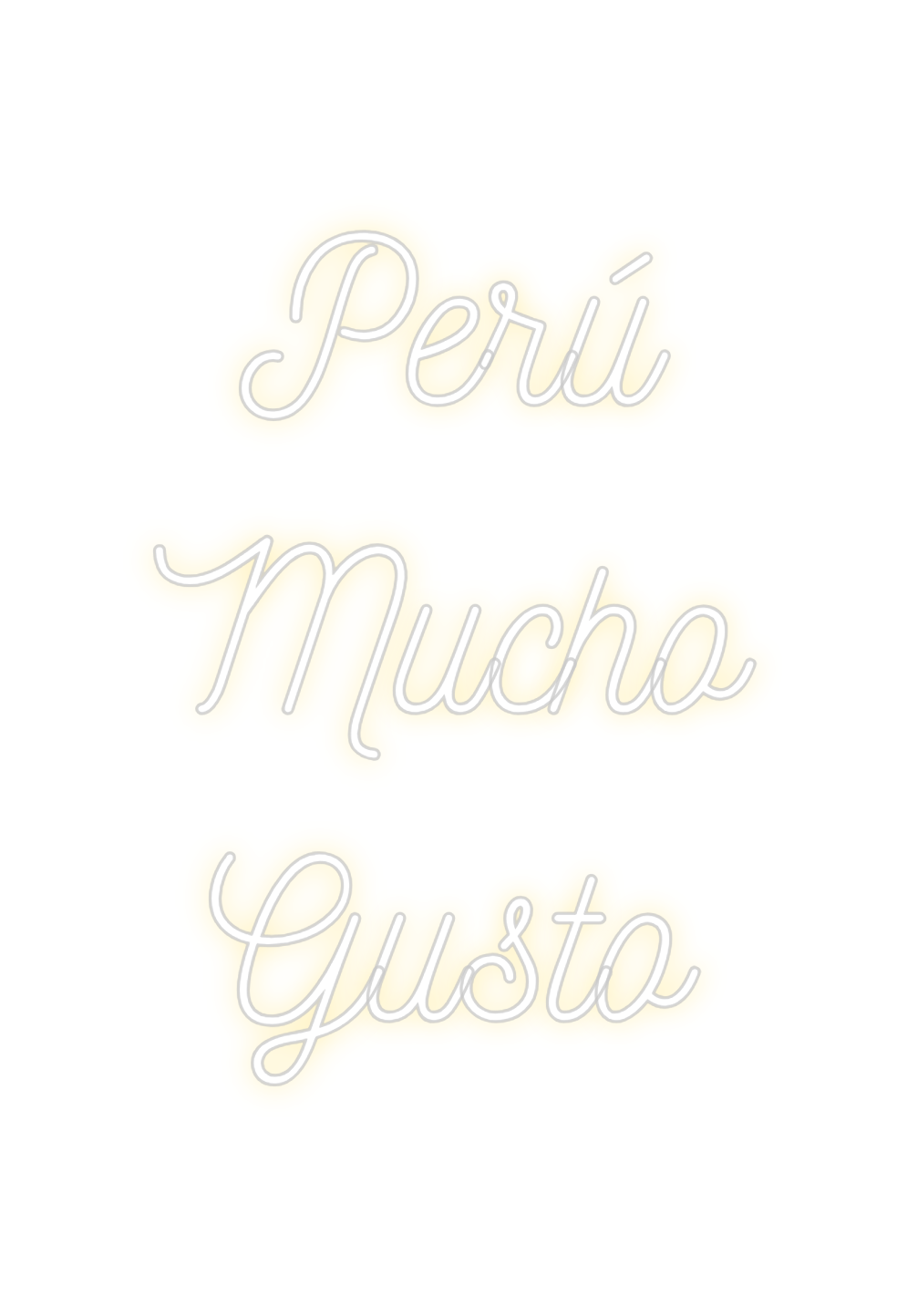Neon personalizado: Perú
Mucho
...
