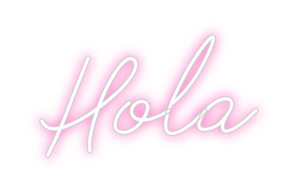 Neon personalizado: Hola