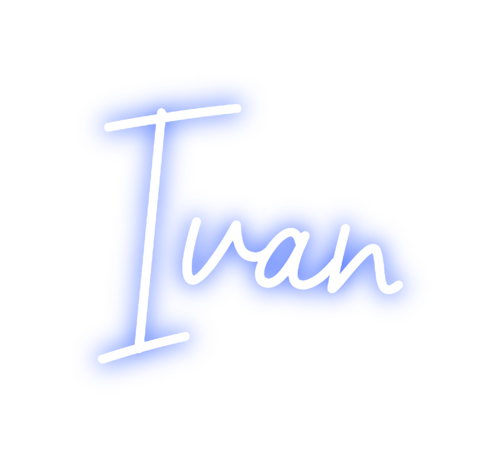 Neon personalizado: Iván