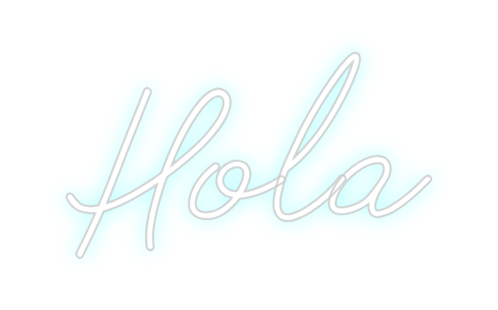 Neon personalizado: Hola