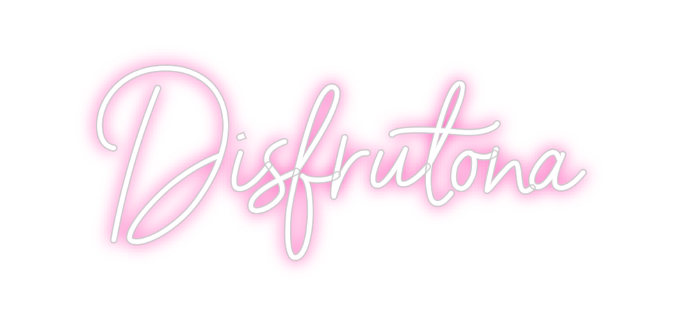 Neon personalizado: Disfrutona