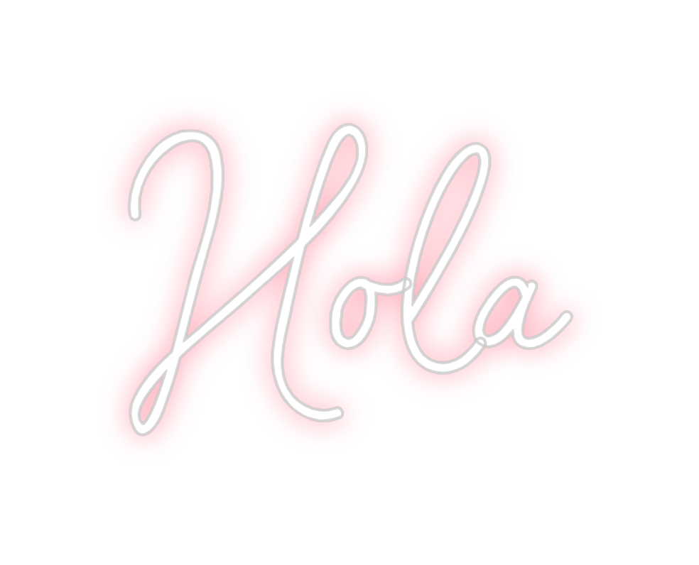 Neon personalizado: Hola
