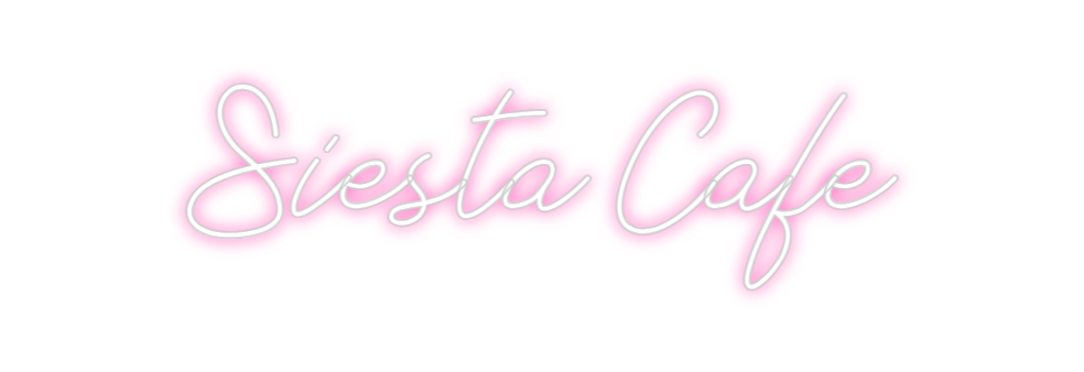 Neon personalizado: Siesta Cafe