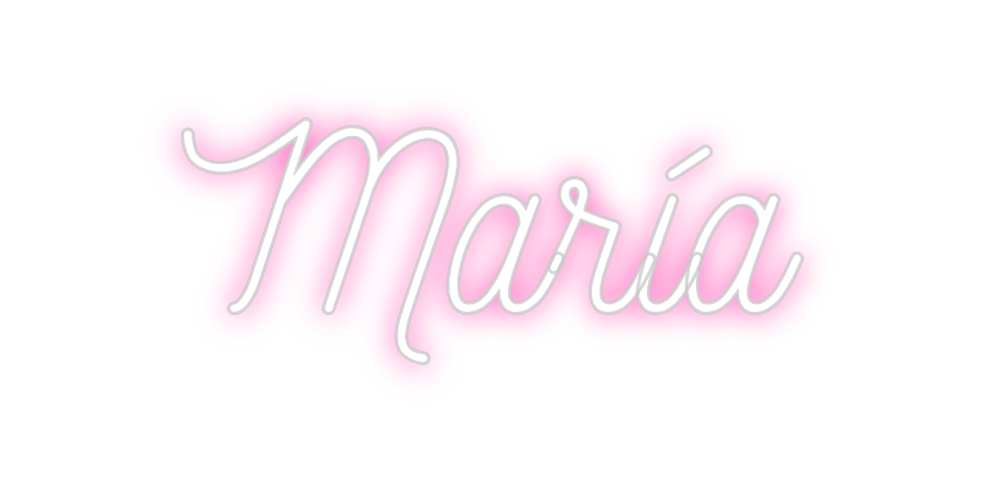 Neon personalizado: María
