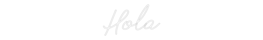 Neon personalizado: Hola