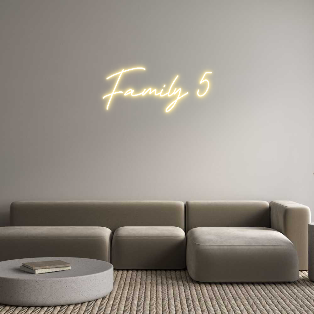 Neon personalizado: Family 5