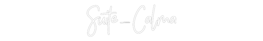 Neon personalizado: Suite_Calma