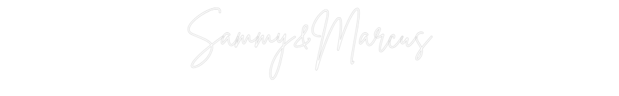 Neon personalizado: Sammy&Marcus