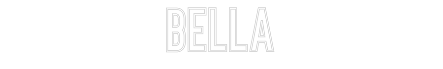 Neon personalizado: Bella