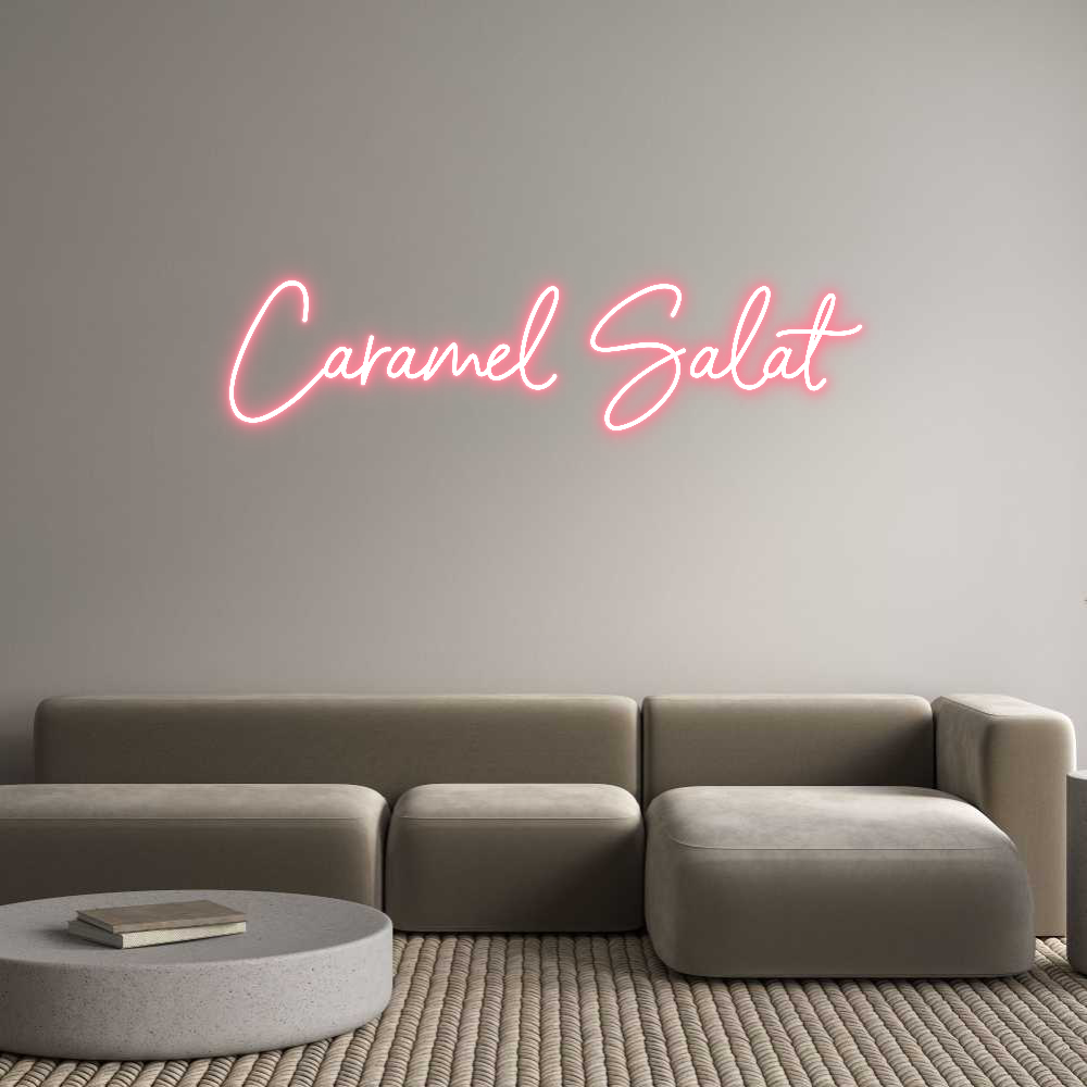 Neon personalizado: Caramel Salat