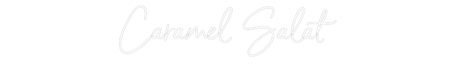 Neon personalizado: Caramel Salat