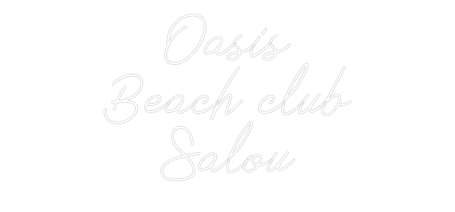 Neon personalizado: Oasis
Beach ...