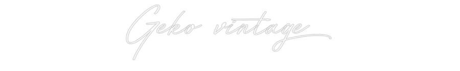 Neon personalizado: Geko vintage