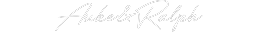Neon personalizado: Auke&Ralph