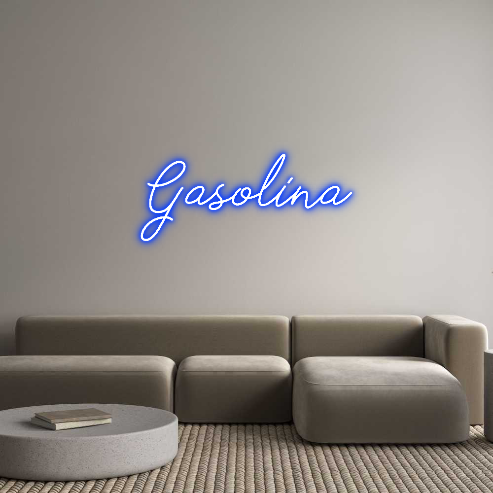 Neon personalizado: Gasolina