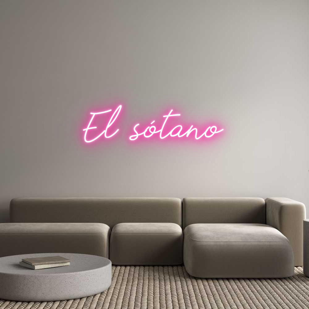 Neon personalizado: El sótano